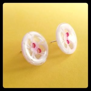 Button Earrings